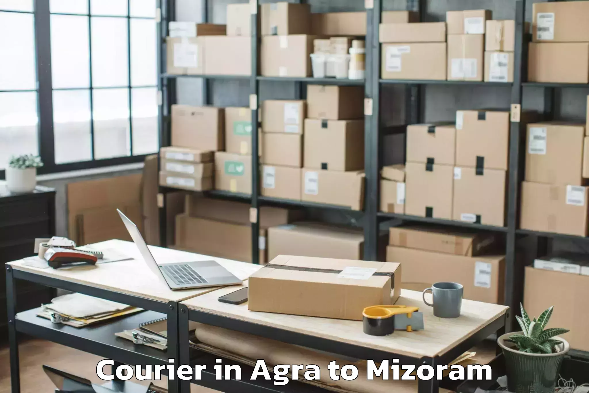 Top Agra to Zawlnuam Courier Available